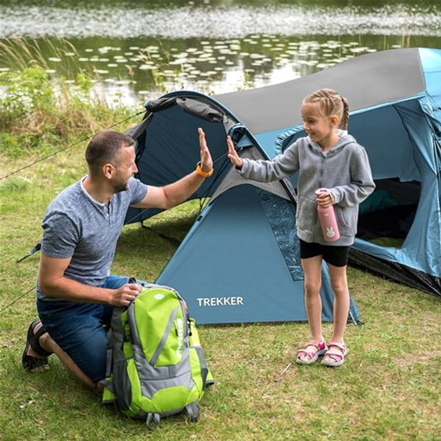Кемпінговий намет Nils Camp NC6012 Блакитно-сірий (5907695518887) - зображення 10