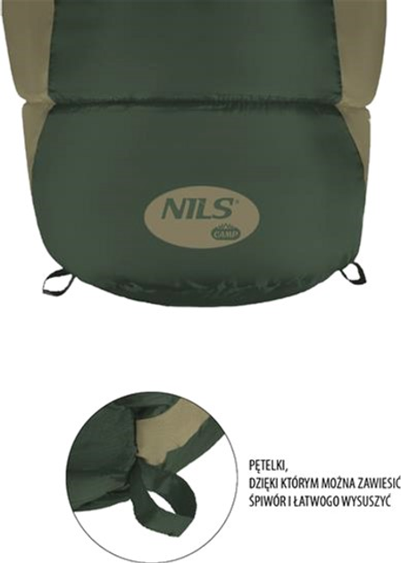 Спальний мішок Nils Camp NC2012 Зелений (5907695544787) - зображення 4