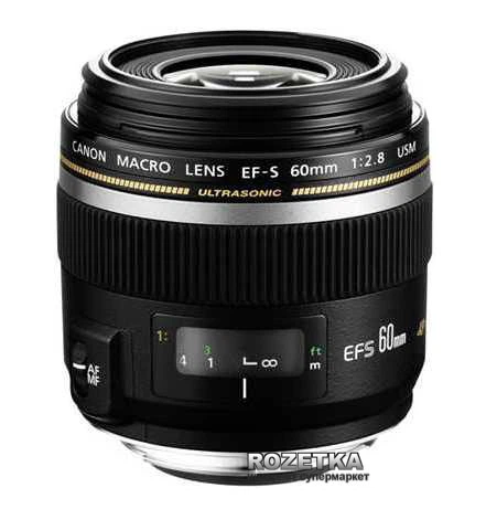 Canon EF-S 60mm f/2.8 マクロレンズ Canon EF-S 60mm f/2.8 USM Macro – фото, відгуки