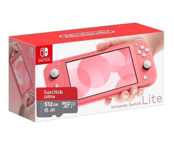 Nintendo Switch Lite コーラル + スマブラソフト+ケース Игровая консоль Nintendo Switch Lite Coral + Карта памяти SanDisk