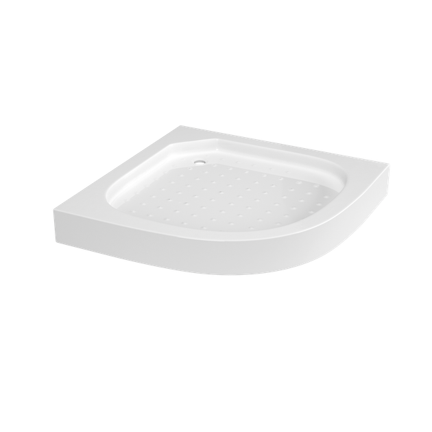 Кабина для душа ROZZY JENORI полукруглая двухдверная c поддоном TULIP 90x90x194см витраж с рисунком 4мм профиль черный 90ВRZ081Linia - изображение 2
