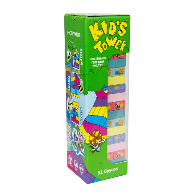 Игра Strateg Kid's Tower дженга на украинском языке (30863) 4560808 - Фото 1 Игра Strateg Kid's Tower дженга на украинском языке (30863) 4560808 - изображение 1
