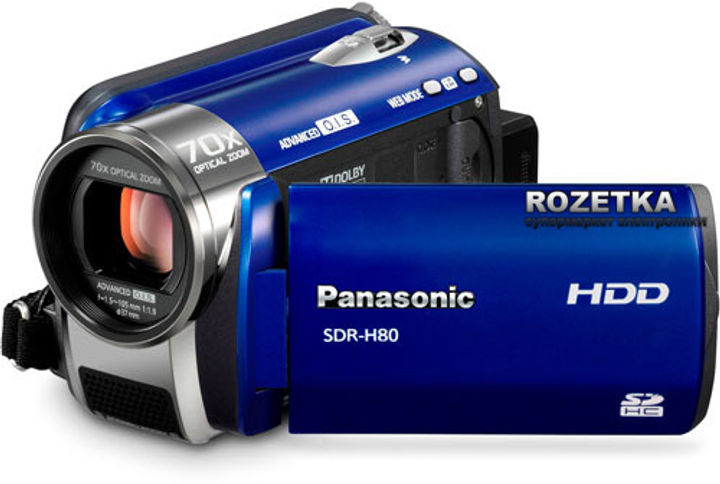 Видеокамера Panasonic SDR-H80 Blue – фото, отзывы