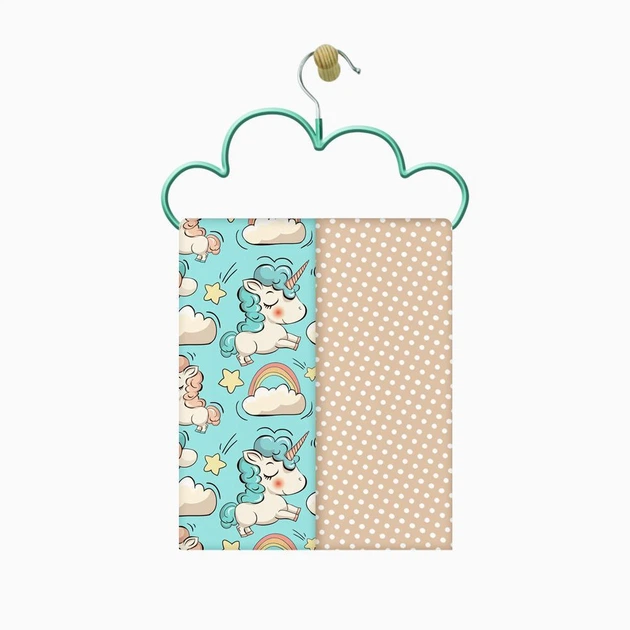 Набор пеленок 2 шт BEIGE UNICORN 4576643 - изображение 3