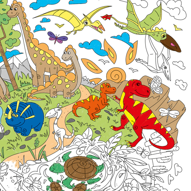 Большая раскраска Диноленд. Мир динозавров 4404600 – фото, отзывы ...