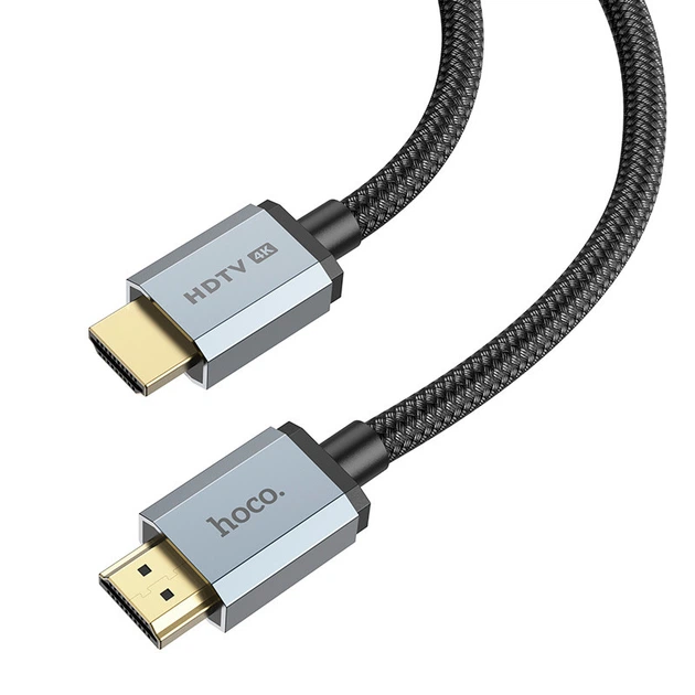 Кабель HOCO HDTV 2.0 Male to Male 4K HD data cable US03 (L=1M) 4758304 - изображение 3