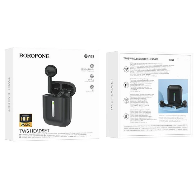 Наушники Borofone Joy true wireless BT headset BW38 |BT5.3, 30/300mAh, 4h| 4756848 - изображение 2