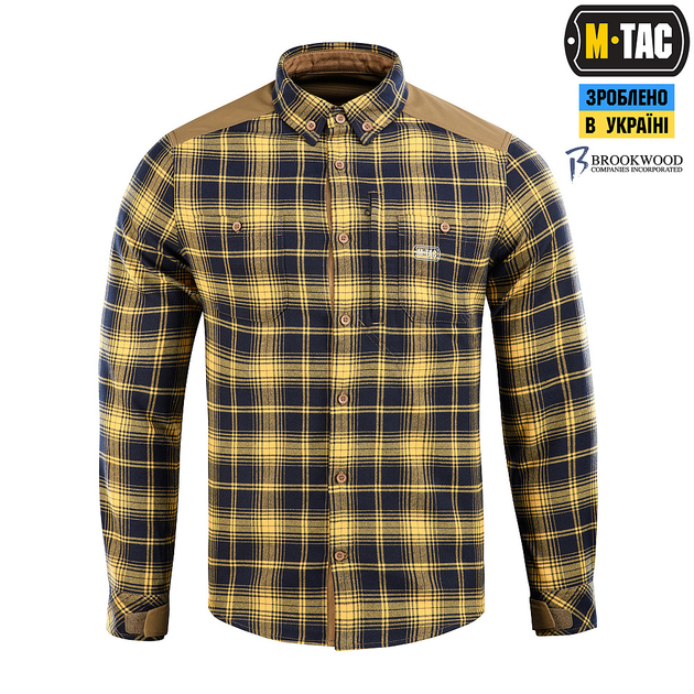 Рубашка M-Tac Redneck Shirt Navy Blue/Yellow XS/R - изображение 2