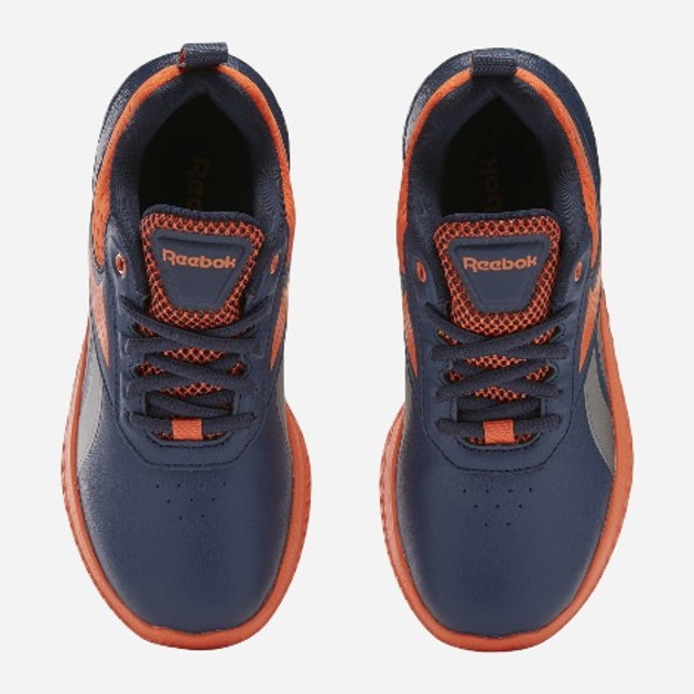 Buty do biegania młodzieżowe chłopięce Reebok Rush Runner 5.0 Syn 100205237 37 (5UK) Ciemnogranatowy/Pomarańczowy (1200143773659) - obraz 4