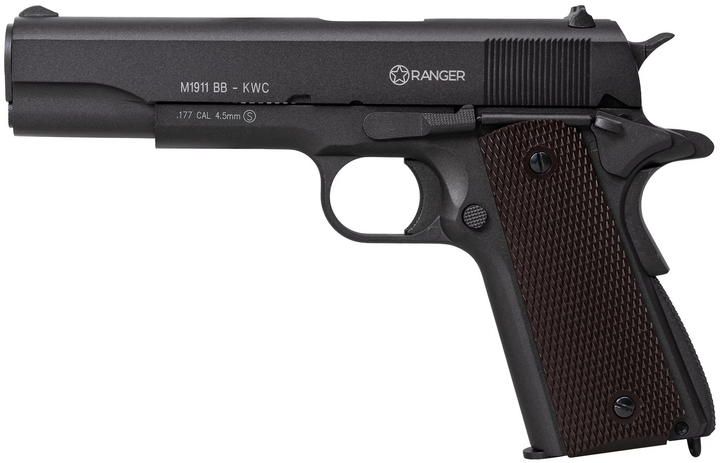 Пневматичний пістолет Ranger M1911 BB KWC (STZRAGWIA0005) - зображення 2