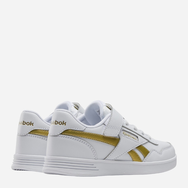 Sneakersy dziewczęce Reebok Court Advance Elasti 100208355 30 (12UK) Białe (1200143791837) - obraz 3