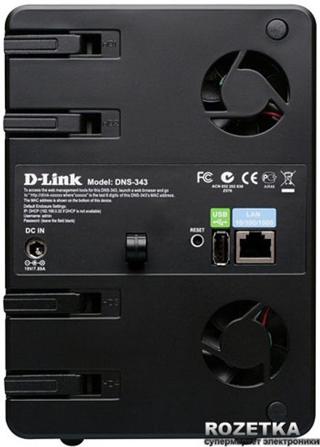 Сетевое хранилище D-Link DNS-343 – фото, отзывы, характеристики в ...