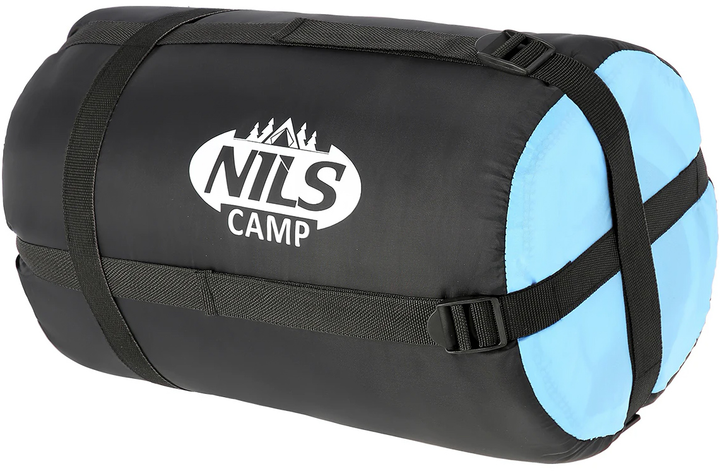 Спальний мішок Nils Camp NC2012 Чорно-блакитний (5907695546484) - зображення 5