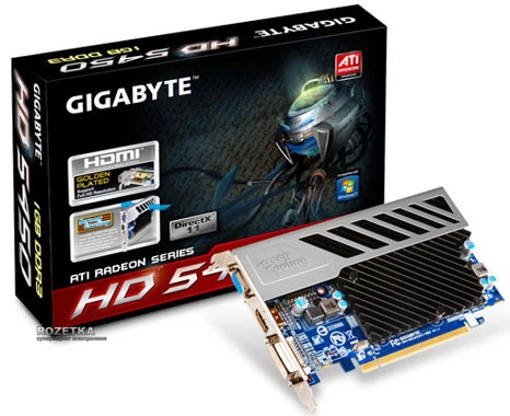 Видеокарта Gigabyte PCI-Ex Radeon HD5450 1024MB GDDR3 (64bit) (650