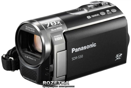 Видеокамера Panasonic SDR-S50EE Black – фото, отзывы