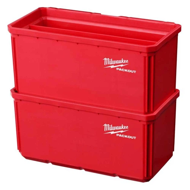 Контейнер Milwaukee Packout 2 шт (4932480699) - Фото 3 Контейнер Milwaukee Packout 2 шт (4932480699) - изображение 3