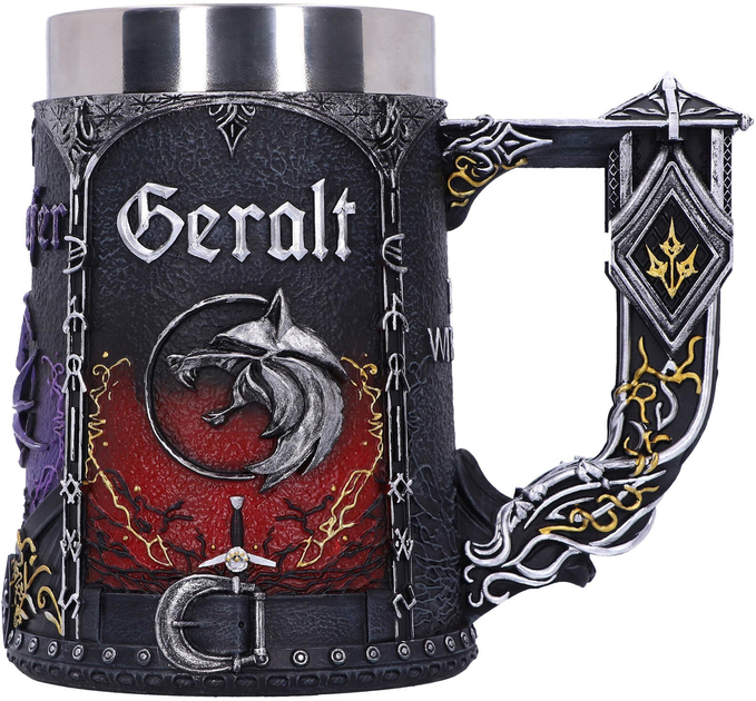 Kufel Nemesis Now The Witcher Trinity Tankard Wiedzmin Trinity kolekcjonerski 500 ml (801269146931) - obraz 1