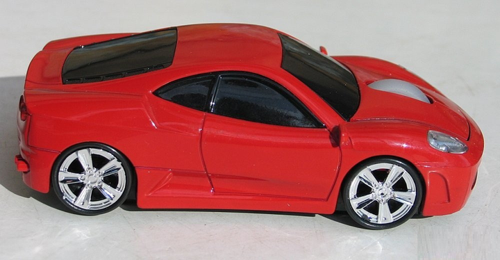 Мышка компьютерная беспроводная Ferrari F430 красная L0137 - изображение 2