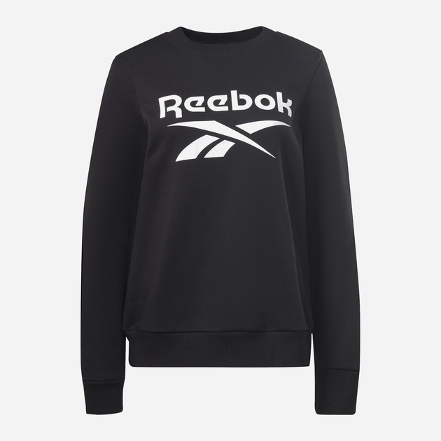 Bluza bez kaptura damska polarowa Reebok Identity Big Logo Fleece Crew 100012590 XS Czarna (4066746335437) - obraz 1