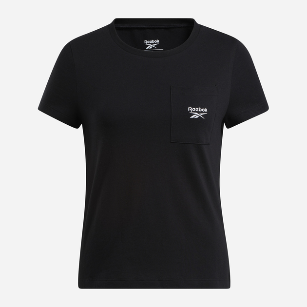 Футболка бавовняна жіноча Reebok Identity Small Logo Tee 100031101 L Чорна (4066762941100) - зображення 1