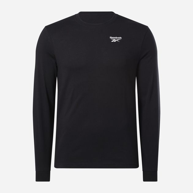 Лонгслів чоловічий Reebok Identity Small Logo Ls Tee 100070399 S Чорний (4066763731557) - зображення 1