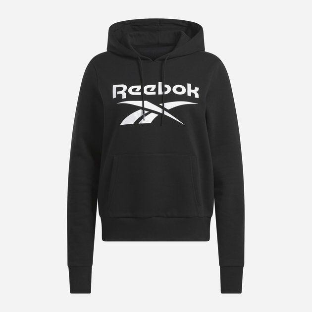 Bluza z kapturem damska ocieplana Reebok Identity Big Logo Fleece Hoodie 100071935 S Czarna (4066764805585) - obraz 1