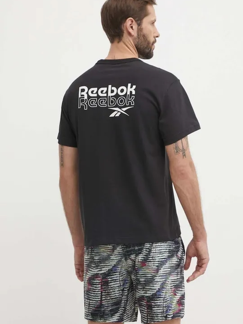 Koszulka męska bawełniana Reebok Ri Brand Proud Gfx Ss Tee 100076383 S Czarna (1200143336465) - obraz 2