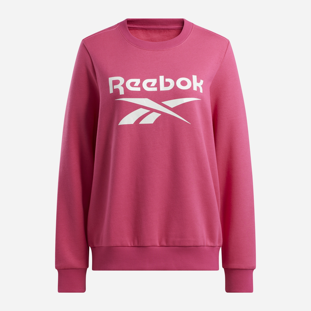 Bluza bez kaptura damska polarowa Reebok Identity Big Logo Fleece Crew 100205764 L Różowa (1200143878484) - obraz 1