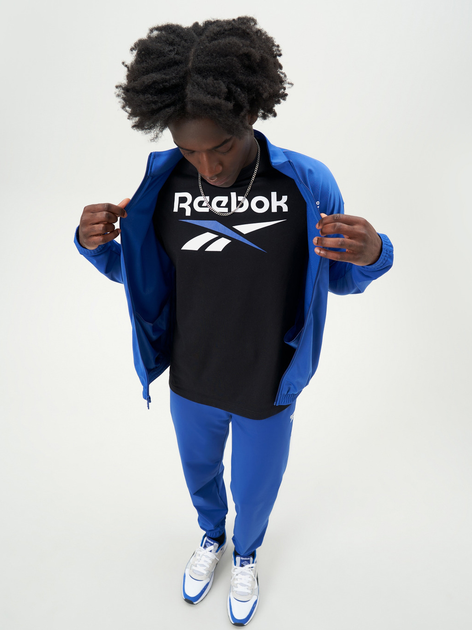 Футболка бавовняна чоловіча Reebok Identity Big Logo Tee 100206029 S Чорна (1200143952764) - зображення 2