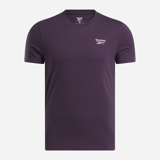 Футболка бавовняна чоловіча Reebok Identity Small Logo Tee 100206078 M Сливова (1200143880012) - зображення 1