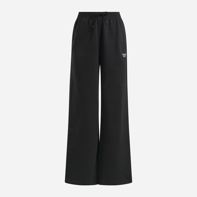 Спортивні штани жіночі Reebok Identity Sl Flc Wide Leg 100208504 S Чорні (1200143737101) - зображення 1