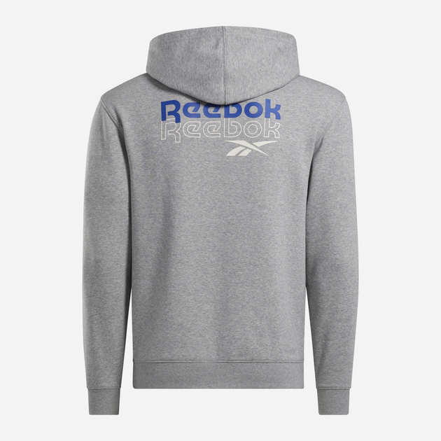 Bluza z kapturem męska Reebok Ri Brand Proud Hoodie 100208573 M Szara (1200143738191) - obraz 2