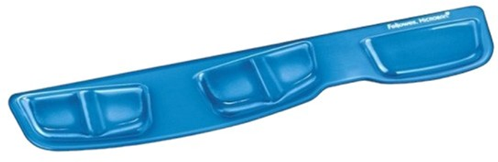 Подкладка под запястья для клавиатуры Fellowes Health-V Crystal 46.6 x 8.6 см Blue (FELFERGWPADKEYBHB) - изображение 1