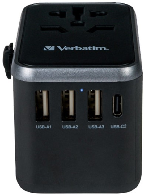 Adapter podróżny Verbatim World-to-World UTA-04 Czarny (023942495468) - obraz 2