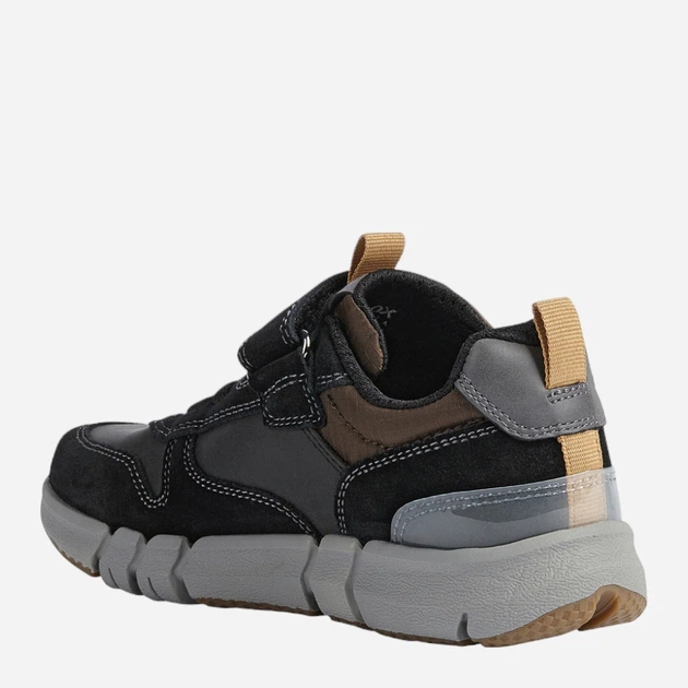 Sneakersy chłopięce Geox J169BC0ME22-C9241 33 Czarny/Szary (8050036291349) - obraz 4