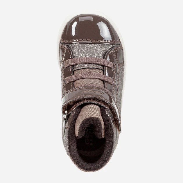 Дитячі зимові черевики для дівчинки Geox B041MB0PVHH-C9006 26 Коричневі (8054730633276) - зображення 4