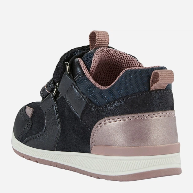 Sneakersy dziecięce dla dziewczynki na rzepy Geox B150LA02277-C0694 25 Granatowe (8050036761903) - obraz 3