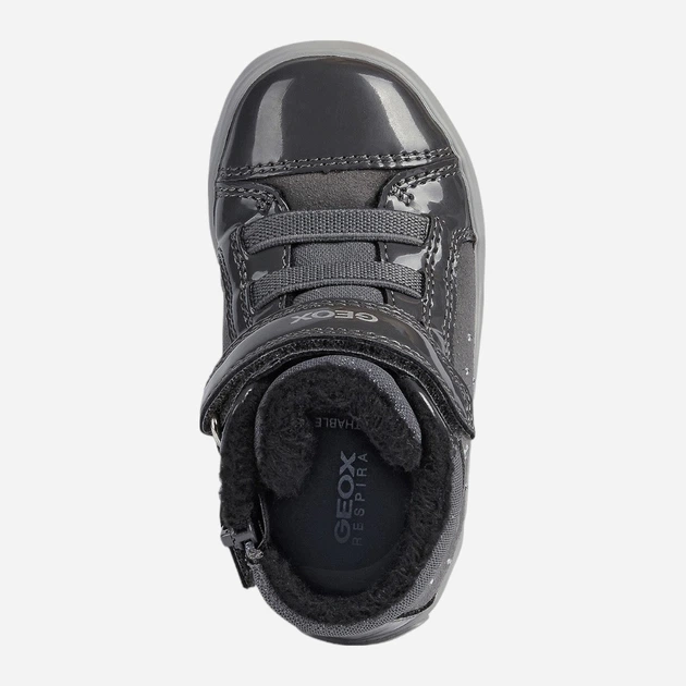 Дитячі зимові черевики для дівчинки Geox B161MB0AU02-C9002 27 Темно-сірі (8050036158703) - зображення 4