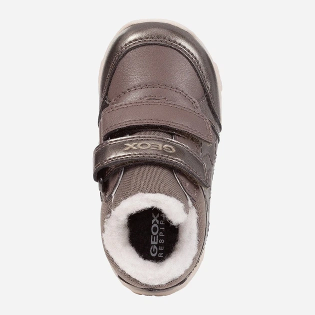 Дитячі зимові черевики для дівчинки Geox B162ZA0AJ54-C9006 23 Коричневі (8050036860071) - зображення 5