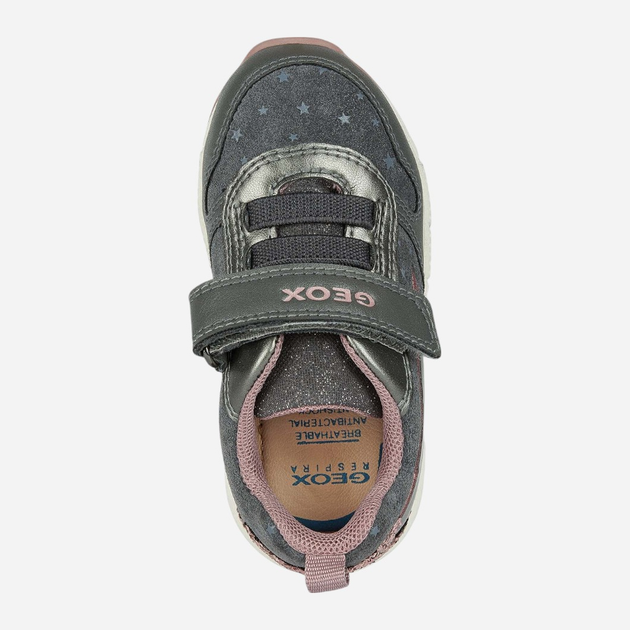 Дитячі кросівки для дівчинки Geox B263ZA0BS02-C1325 23 Сірі (8050036765987) - зображення 4