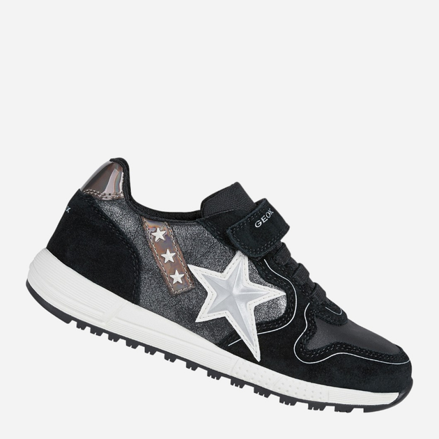 Sneakersy dziecięce dla dziewczynki Geox J16AQA02285-C0039 32 Czarny/Szary (8050036265142) - obraz 3