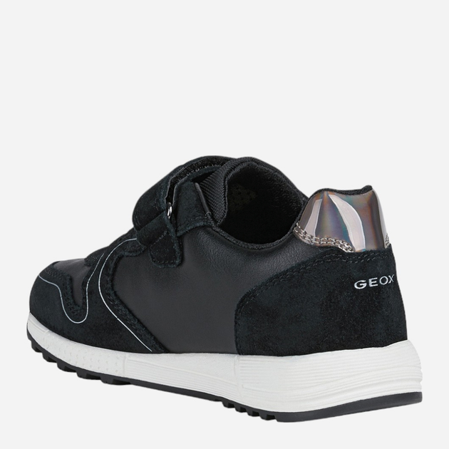 Sneakersy dziecięce dla dziewczynki Geox J16AQA02285-C0039 34 Czarny/Szary (8050036265166) - obraz 4