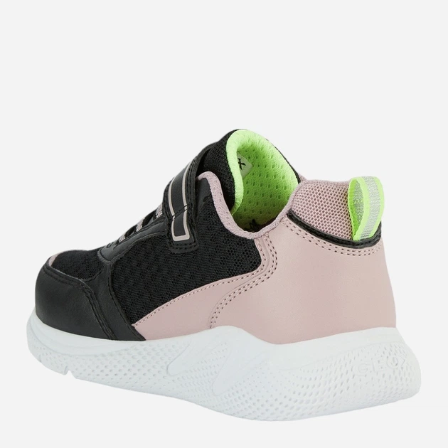 Sneakersy dziecięce dla dziewczynki Geox J26FWA0BC14-C0724 30 Czarny/Pudrowy (8050036702050) - obraz 3