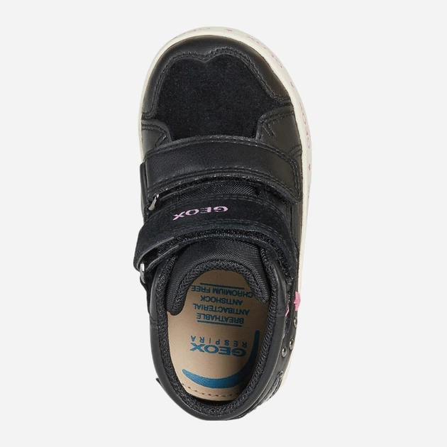 Trzewiki dziecięce dla dziewczynki Geox B16D5A08554-C9999 25 Czarne (8050036213174) - obraz 4