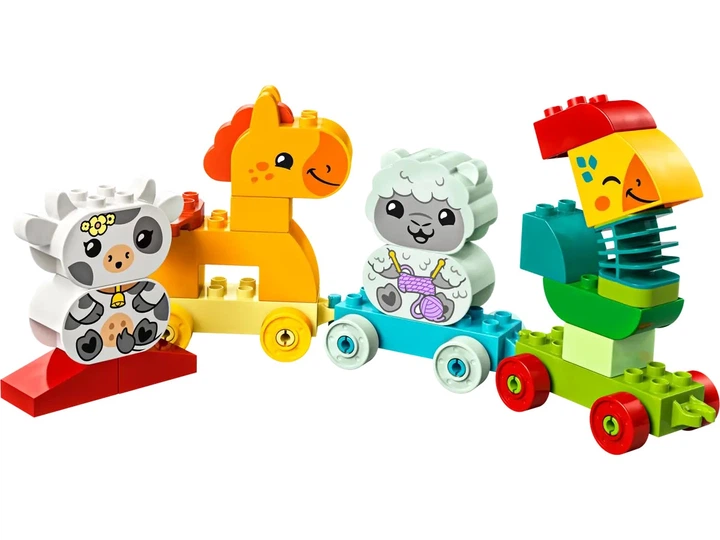 Дитячий конструктор LEGO DUPLO My First Поїзд тварин 19 шт. деталей від 1.5 років (10412) - Фото 3 Дитячий конструктор LEGO DUPLO My First Поїзд тварин 19 шт. деталей від 1.5 років (10412) - зображення 3