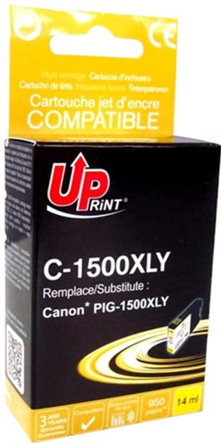 Картридж UPrint PGI 1500XL для Canon 14 мл Yellow (C-1500XLY) - зображення 1