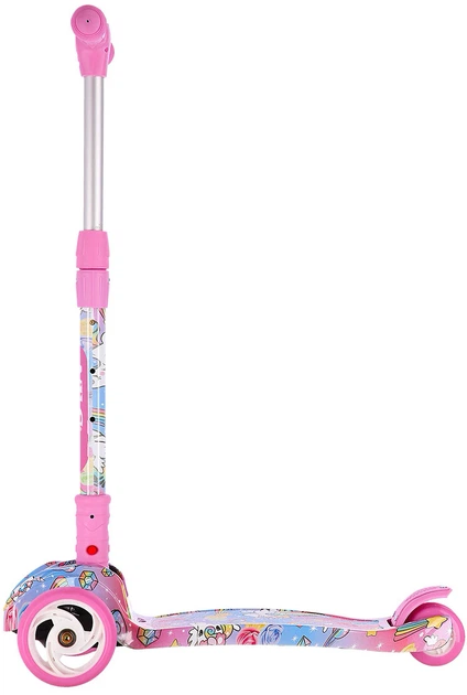 Самокат дитячий Nils Fun HLB15 Рожевий (5907695540758) - зображення 8
