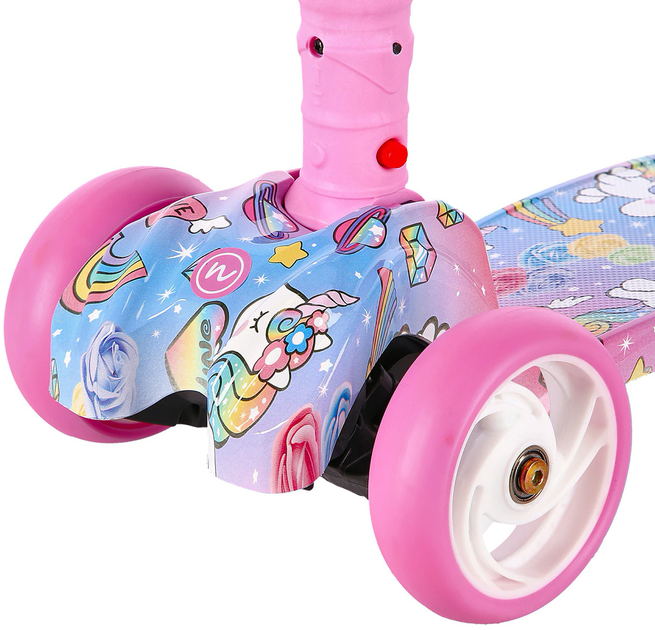 Hulajnoga dziecięca Nils Fun HLB15 Różowa (5907695540758) - obraz 6