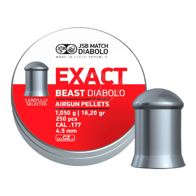 Пули для пневматики JSB Diabolo Exact Beast (4,52мм, 1,05г, 250 шт) - изображение 1