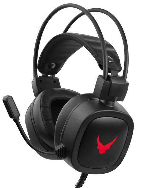 Słuchawki przewodowe gamingowe VARR Gaming LED Backlight Headset USB 3.5 Black (VH6020B) - obraz 1